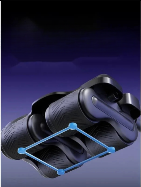 Roue abdominale silencieuse améliorée, fonction de rebond automatique, pour l'entraînement des muscles de la taille et des abdominaux.