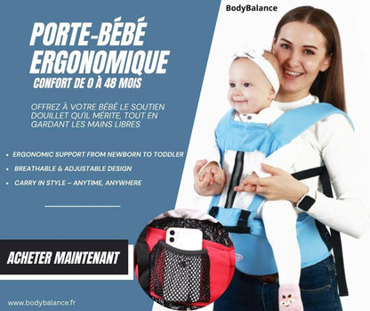 Sac à Dos Ergonomique pour Nouveau-Né - 0-48 Mois