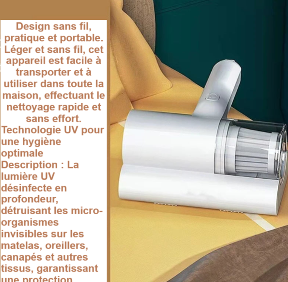 Aspirateur Électrique Portatif pour L'élimination des Acariens