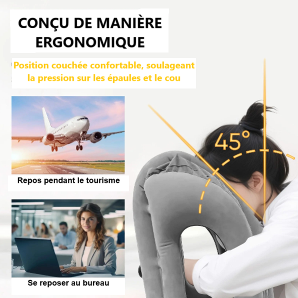 Oreiller de Voyage Gonflable