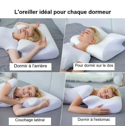 Oreiller de Lit de Massage Cervical Orthopédique