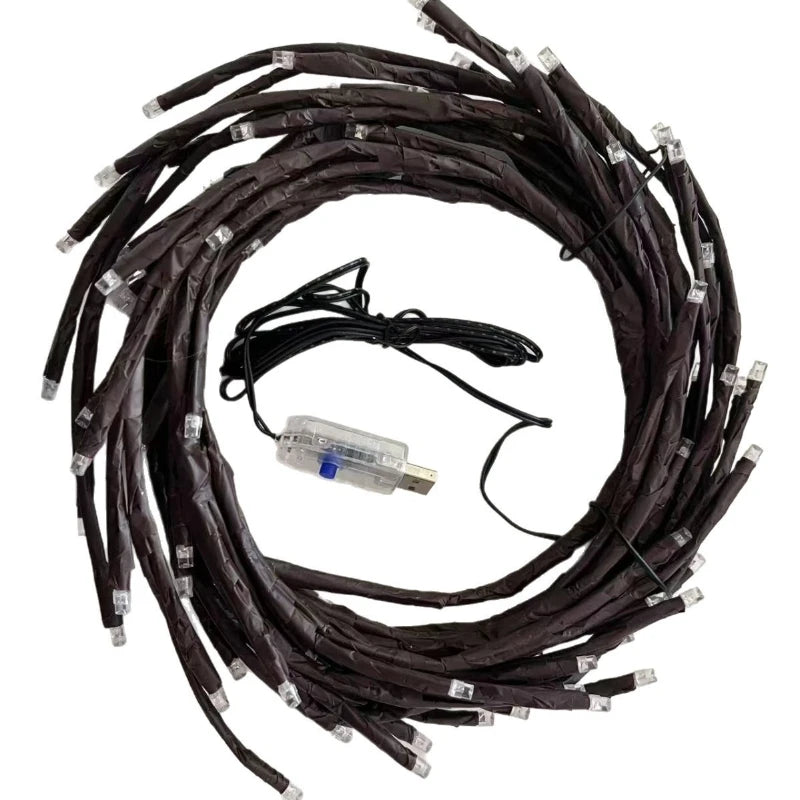 Nouvelles lumières LED de branche et de vigne pour décorer les salons, les chambres à coucher, autocollants muraux, lampe d'ambiance, lumières colorées du ciel et des étoiles de noël