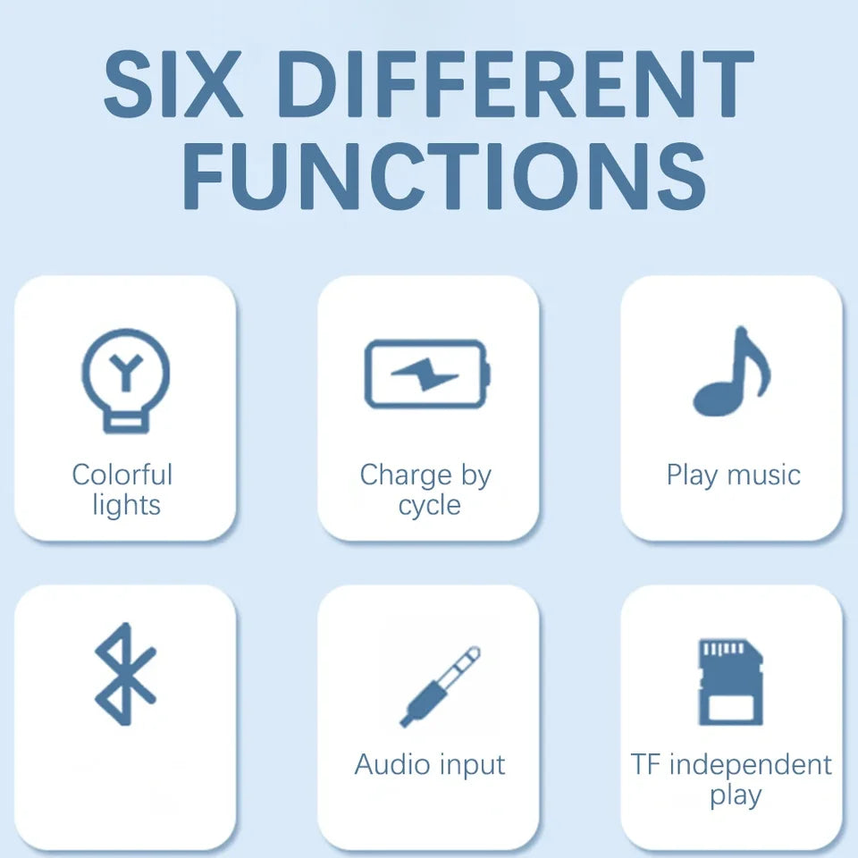 Méduses colorées Haut-parleur compatible Bluetooth